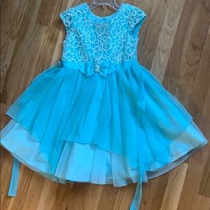 Vibrant Teal Girls dress